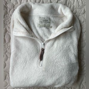 Urban Outfitters Cropped White Sweatshirt